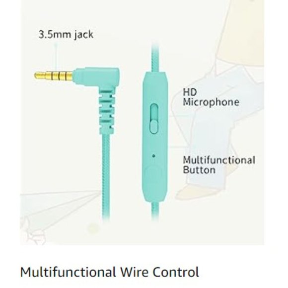 Kids Headphones - Wired - Stereo - Safe Volume Limiter - Foldable - Share Port - Picture 11 of 13